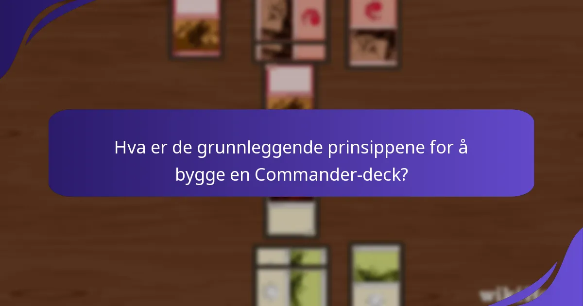 Hvilke kommandører er for tiden populære og effektive?